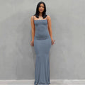 Solid Colour Slim Camisole Dress
